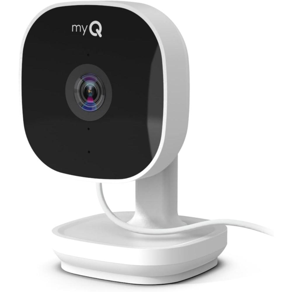 imageCHAMBERLAIN myQ Outdoor Battery Camera  2K Camera Color Night Vision Spotlight Motion Alerts Live View with TwoWay Talk Wireless WeatherResistant Outdoor WhiteSmart Indoor Camera