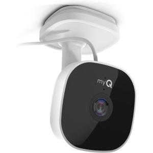 CHAMBERLAIN myQ Outdoor Battery Camera | 2K Camera, Color Night Vision, Spotlight, Motion Alerts, Live View with Two-Way Talk, Wireless, Weather-Resistant, Outdoor, White(Smart Garage Camera)