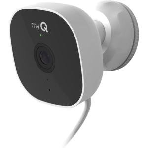 CHAMBERLAIN myQ Outdoor Battery Camera | 2K Camera, Color Night Vision, Spotlight, Motion Alerts, Live View with Two-Way Talk, Wireless, Weather-Resistant, Outdoor, White(Smart Outdoor Camera)